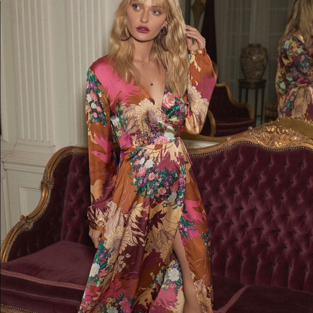 Lulu's Multicolor Floral Maxi Dress